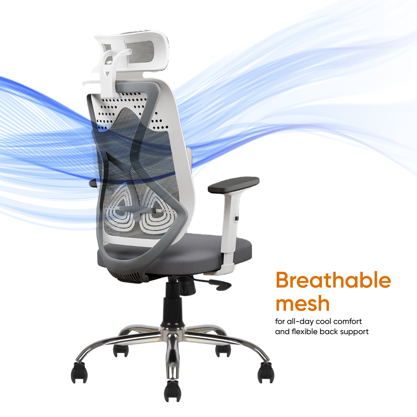 Breathable Mesh Lumbar support high back chair