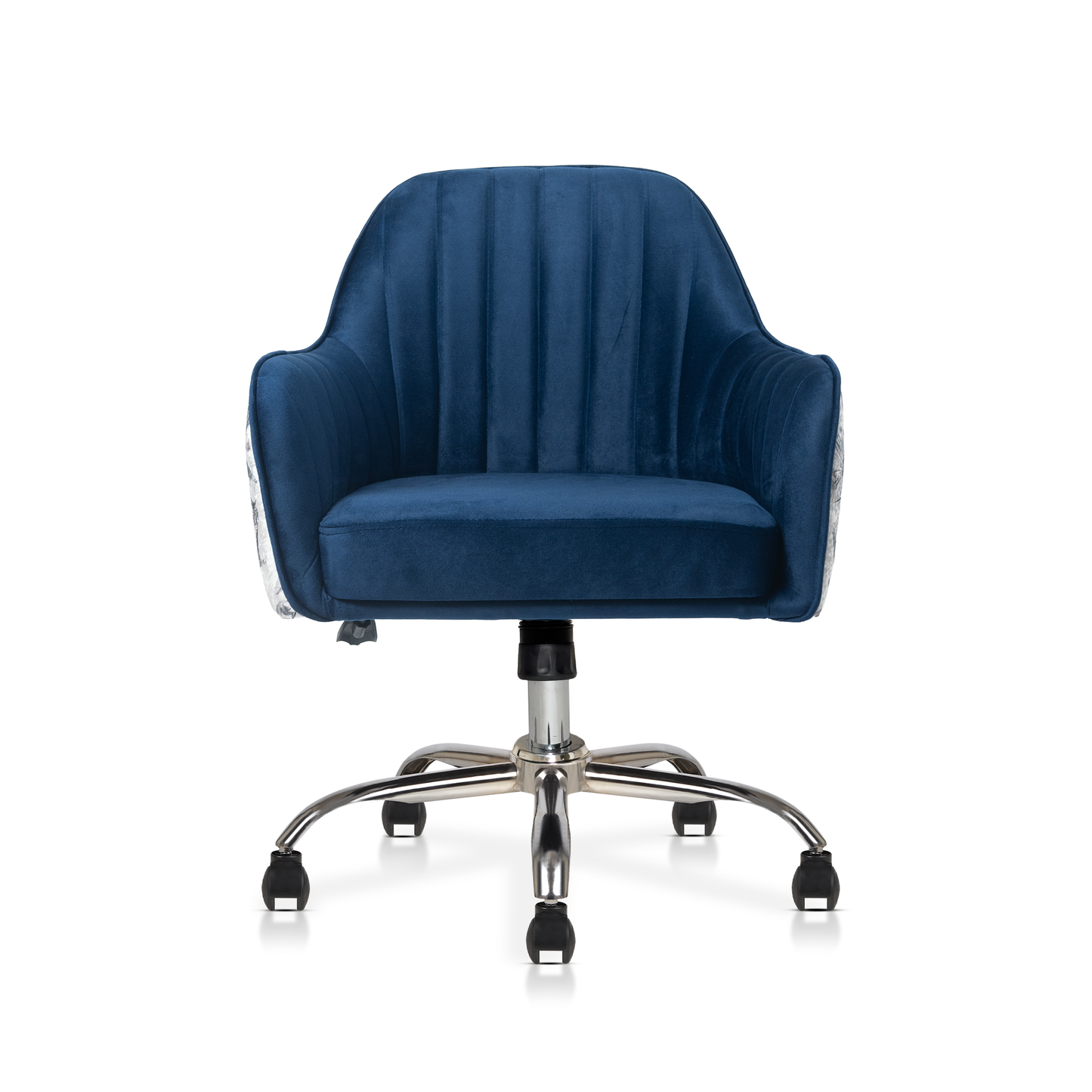 Sherni Accent Chair For Office - Adjustable Height, Tilt Lock, 360° Swivel, Heavy Duty Metal Base (Sapphire Blue)