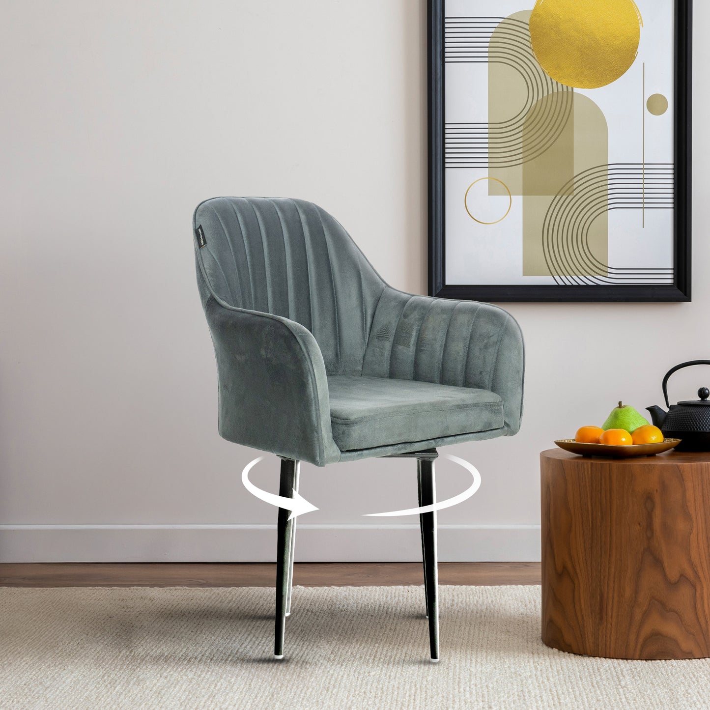 Aksh revolving cafe chair