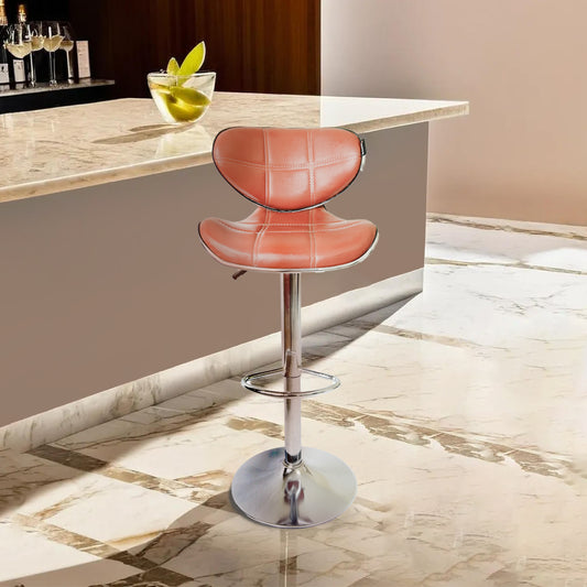 Apple Bar Chair - Brown Front View