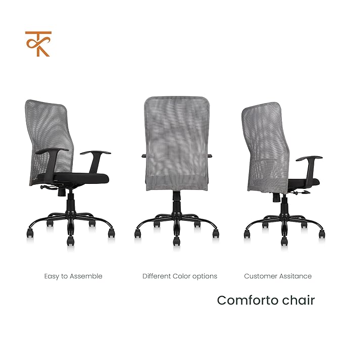 Comforto Office Chair - Gray angles