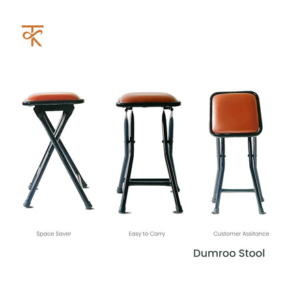 Dumroo Stool Black (Brown) Pack of 1 Various angles