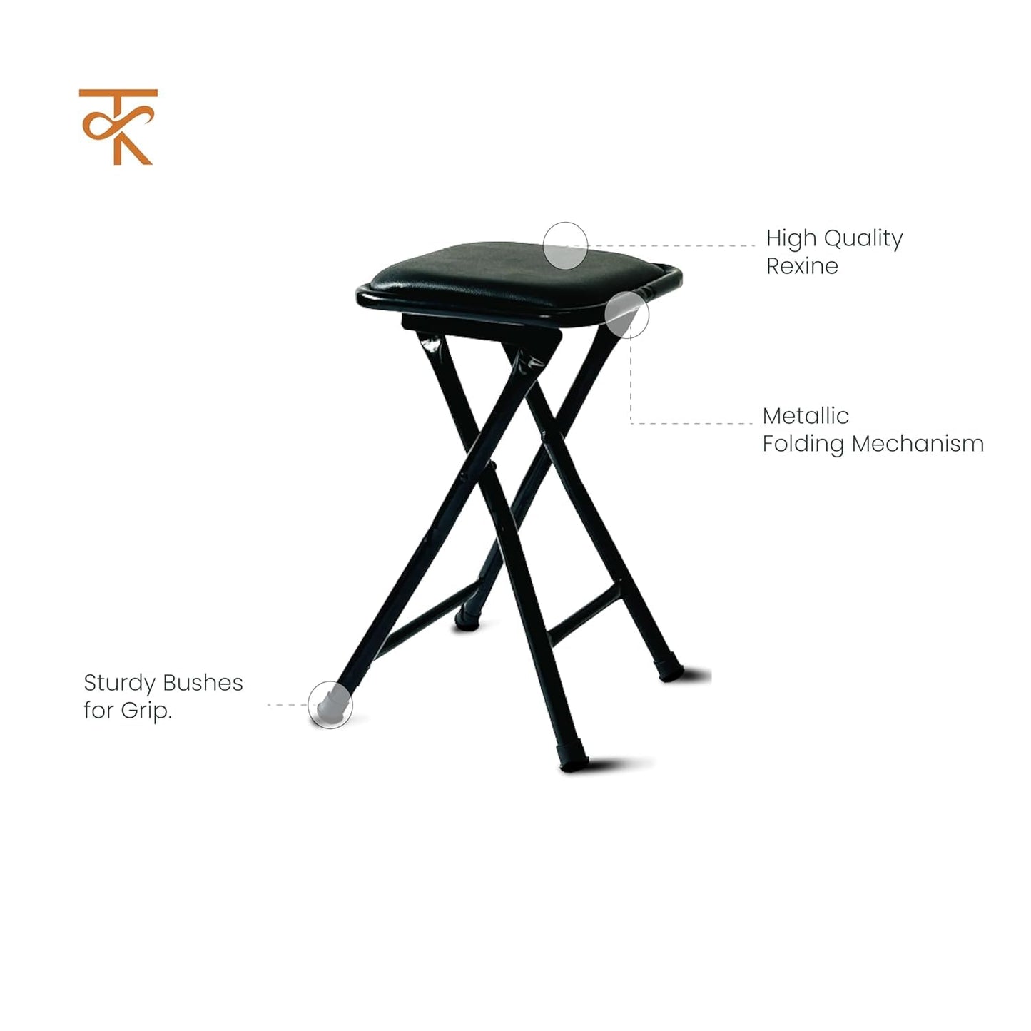 Dumroo Stool  Black Features