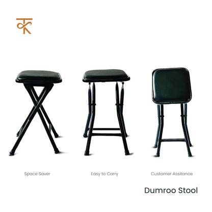 Dumroo Stool  Black Various angles