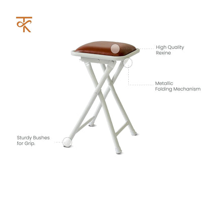 Dumroo Stool White (Brown) Pack of 1 Features