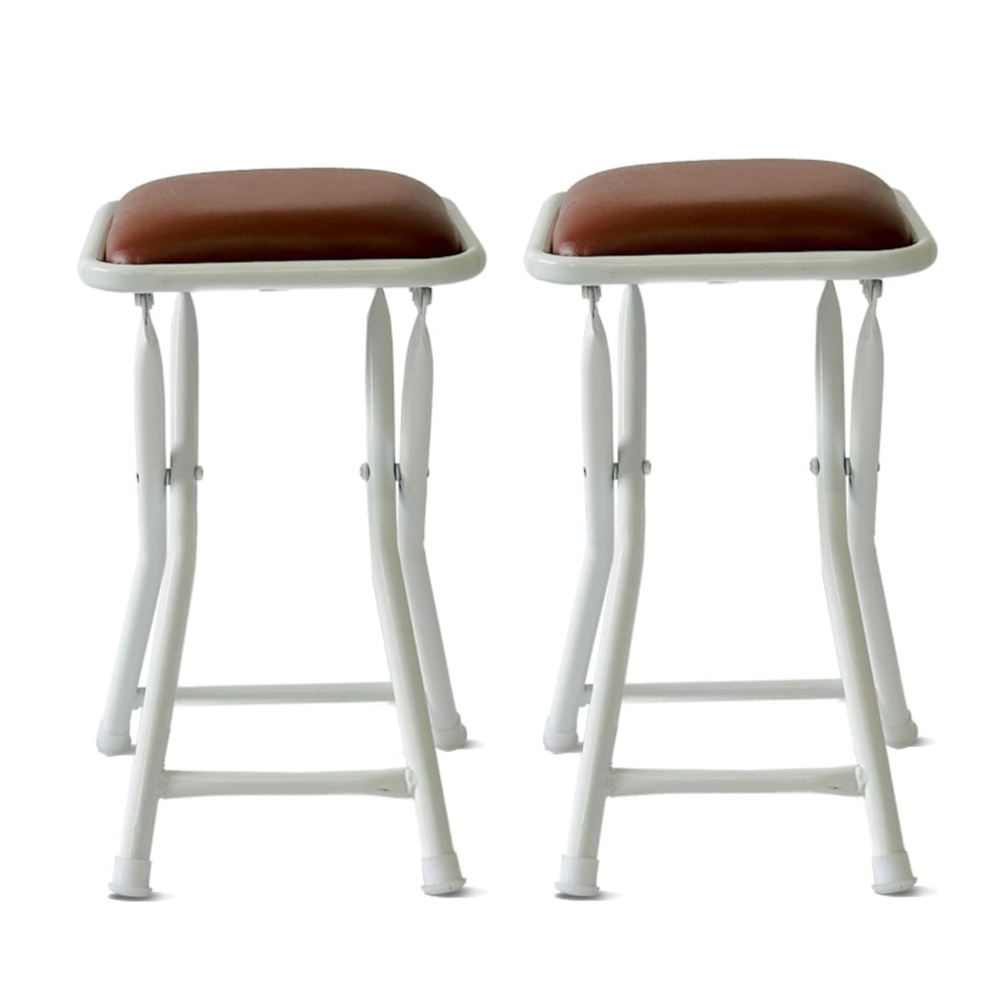 Dumroo Stool White (Brown) Pack of 2