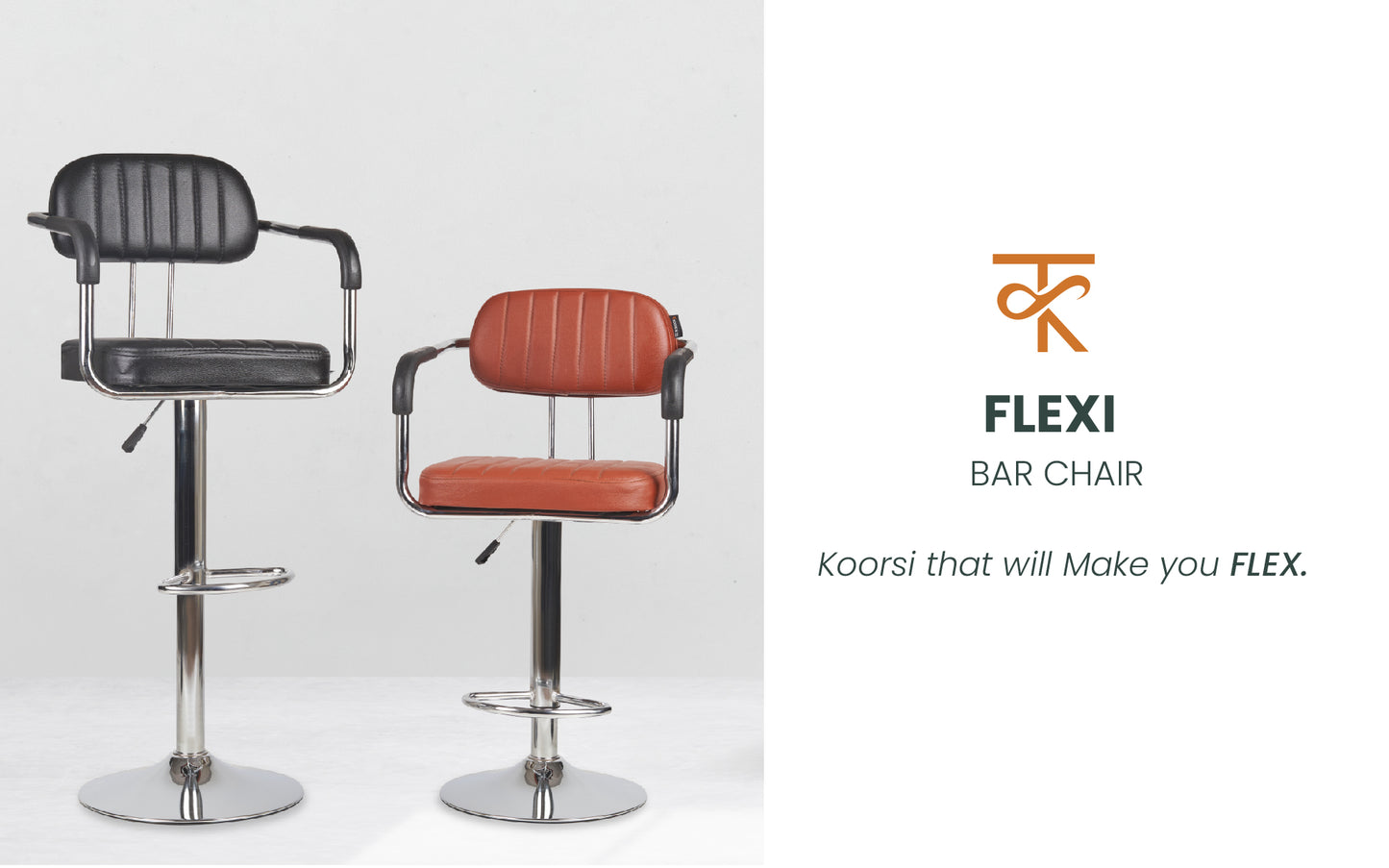 Flexi bar chair-Black banner 