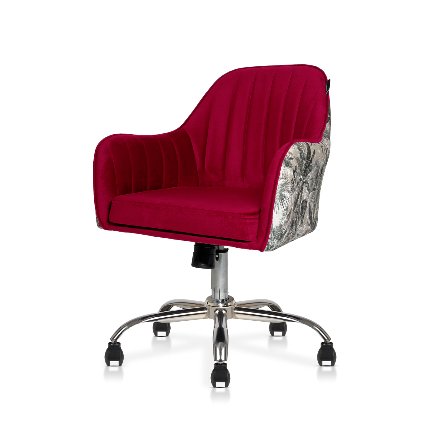 Sherni Accent Chair For Office - Adjustable Height, Tilt Lock, 360° Swivel, Heavy Duty Metal Base (Laila Pink)