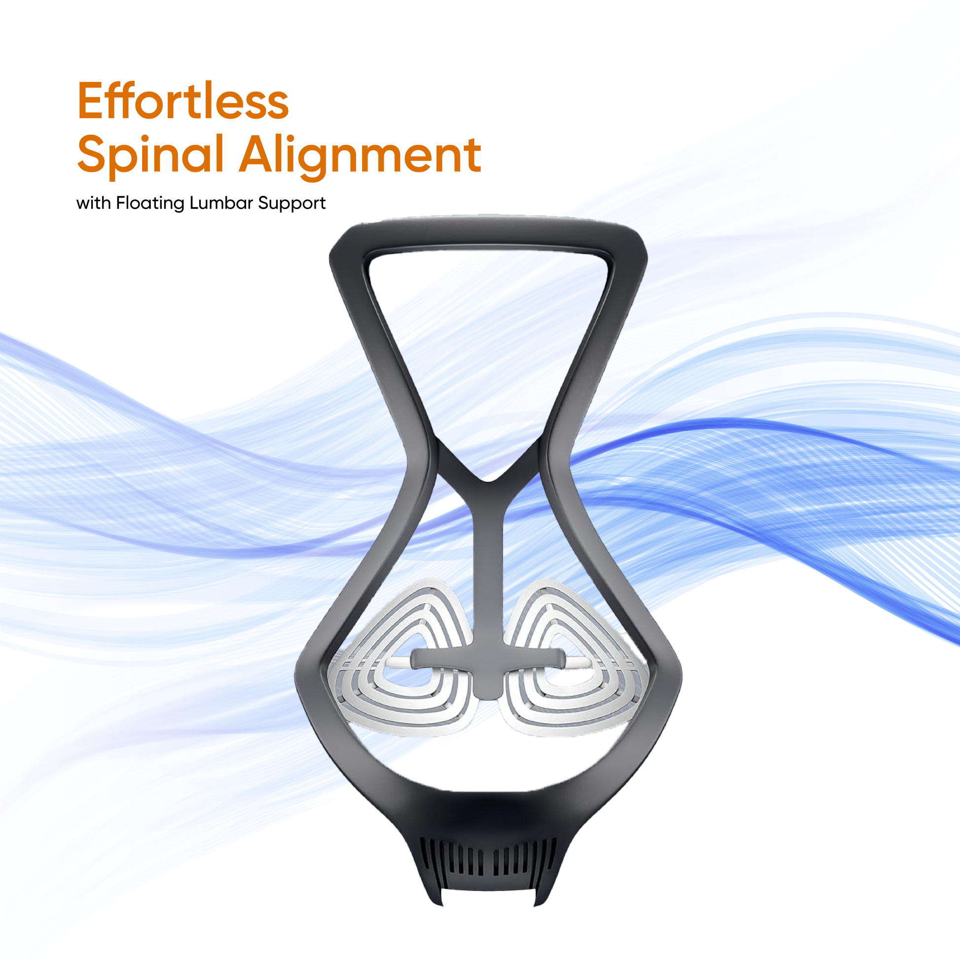 Lumbar support high back chair