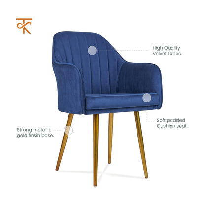 Maharaj Chair - Royal Blue product specifications 