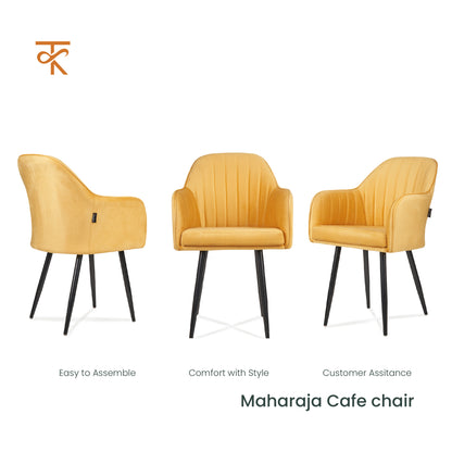 Maharaja Chair - yellow Color product different angle view 