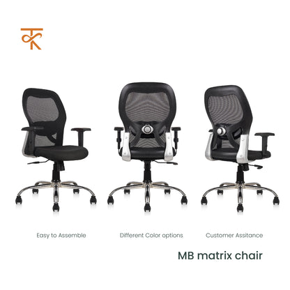 Matrix Mid Back Office Chair product angles
