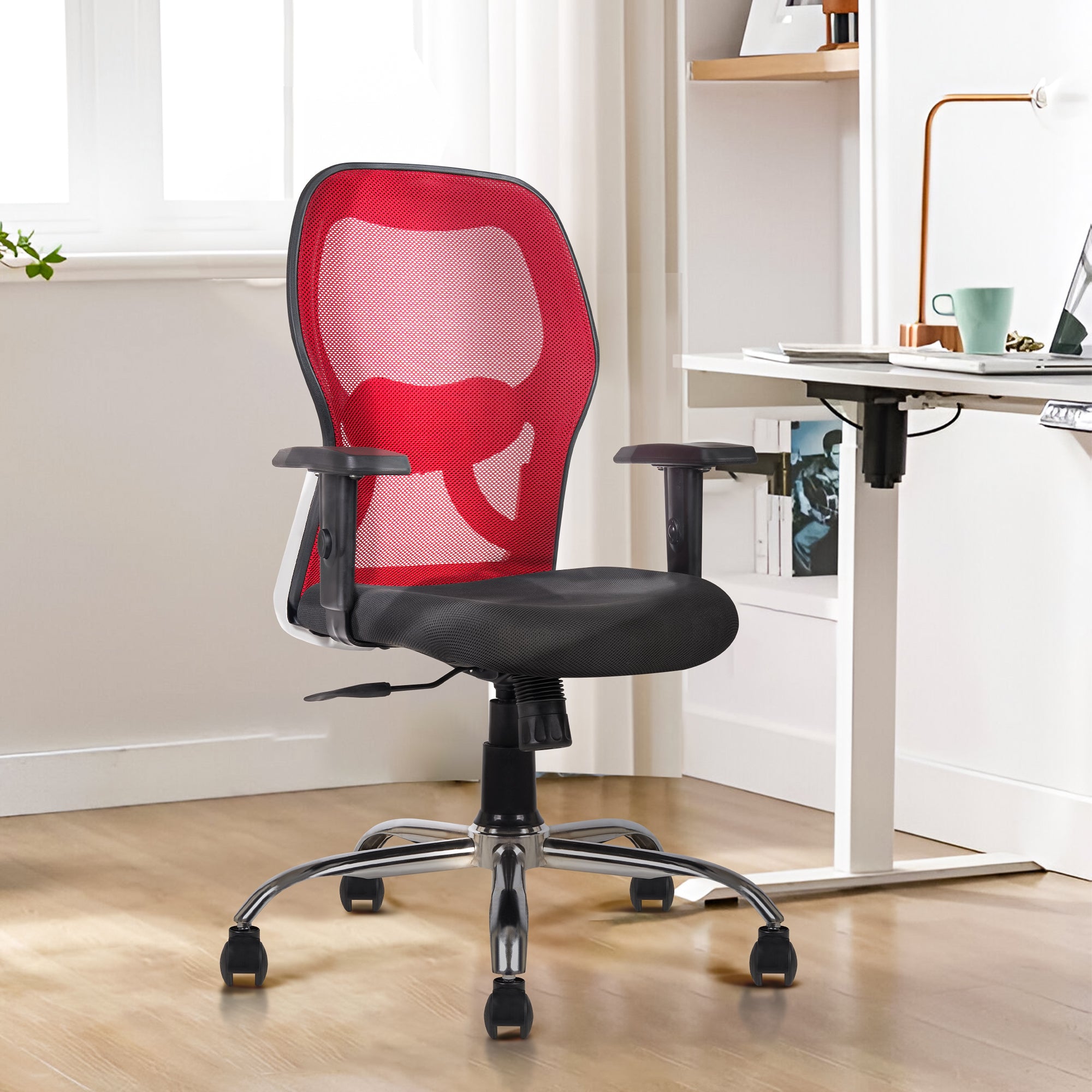 Matrix Mid Back Mesh Office Chair - Ergonomic with Adjustable Armrest ...