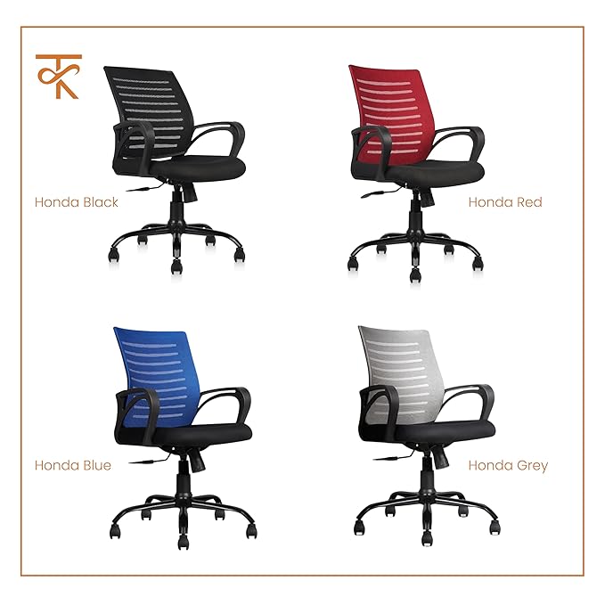 Mid Back Mesh Ergonomic Office Chair - black color option