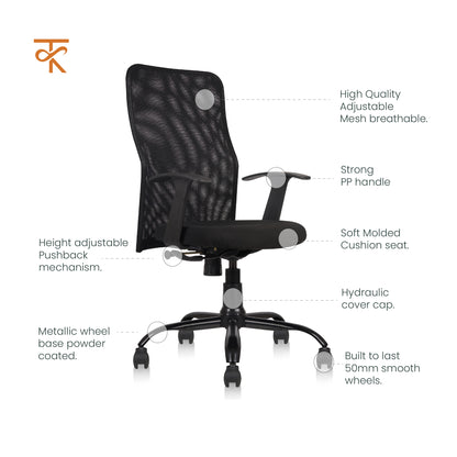 Office mesh Chair Black-product features