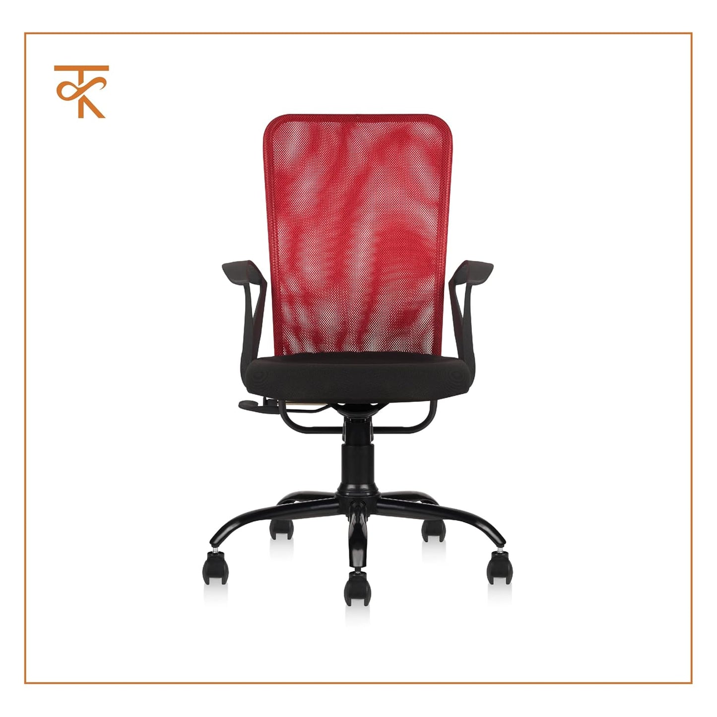 Ohio_Office_Chair_-_RED_front view