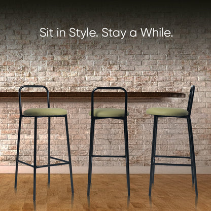 Zen Bar Chair - Low Back Bar stool (Parrot Green)