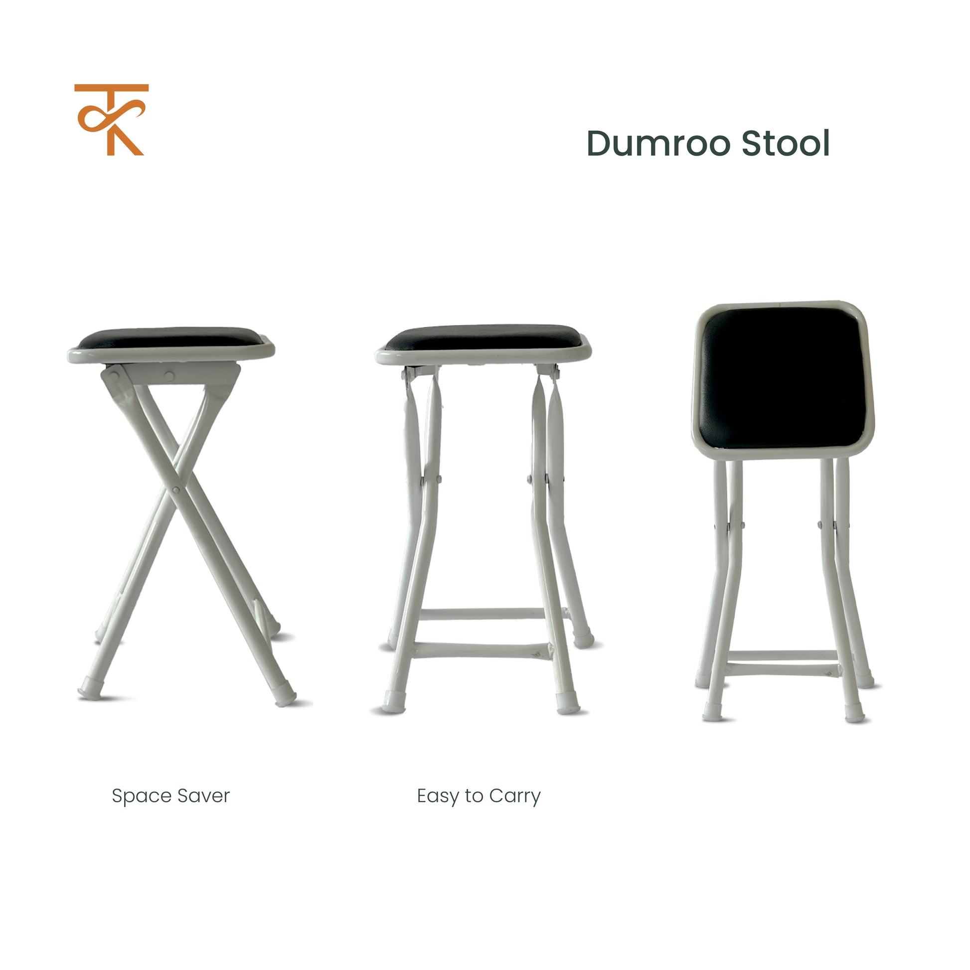 folding square shape stool different angle